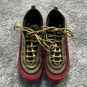 Nike Air Max 97 Red Gold Sequin